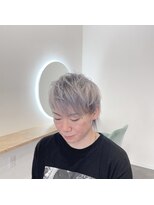 キャンディーエッグ(Candy egg)&nbsp;原口☆メンズマッシュウルフ＊ホワイトシルバー☆福岡久留米