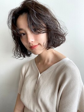 ベター(better) 前髪からふんわりパーマでニュアンスをつけて華やかでお洒落に