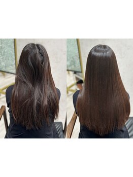 《東梅田/全席半個室》次世代型 髪質改善システム導入店「髪にドラマを。」ブリーチ毛でも施術可能♪