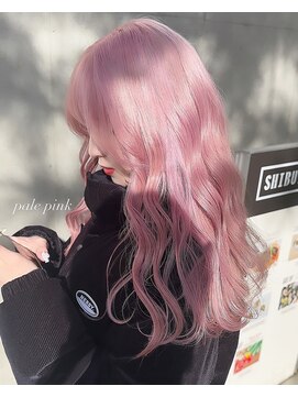 ベレーザ 渋谷(BELEZA) 6790ベビーピンクハイライトグラデーション艶髪ハイトーンカラー
