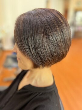 アークスヘアー 20代30代40代ミニボブココアブラウン小顔美肌ストレート丸み