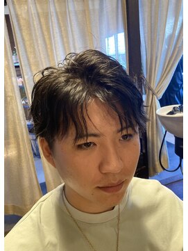 アンツ サザンリゾート 茅ヶ崎店(ANT'S Southern Resort) ベリーショート/ダークアッシュ/ニュアンスパーマ/韓国マッシュ