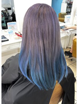 グラスペディア(graspedia) ラベンダースカイブルーグラデーション【広島派手髪】
