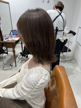 ネイロ 錦糸町(NeiRo) 魅力倍増カールセミディシアーカラーダークアッシュショートヘア