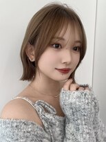サンド ミュウ 横浜店(sand mieu) ボブディオリーブベージュ髪質改善縮毛矯正フェイスレイヤー