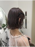 《Zina福岡天神》ボブお呼ばれヘアセット