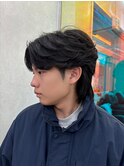 フェザーセンターパートウルフ
