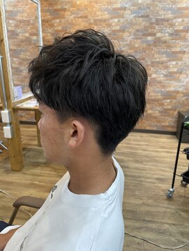 ドットクー(.COEUR) メンズ２ブロック・ポイントパーマ