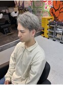 ブリーチ必須　メンズシルバーアッシュ