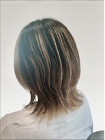 リープスアドレ 都島店(LEAPS adore)&nbsp;ハイライト入りマッシュウルフ