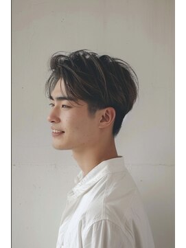 メンズ ルシードスタイル アウラ 松戸市五香(LUCIDO STYLE Aura) ショート【五香#メンズカット#＜理容室＞#ブリーチ#眉毛】