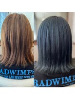 アルバ 宇都宮市(Alba)&nbsp;ケアブリーチカラー　ネイビーブルー