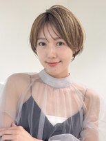 ロンドエニカ 大宮(Lond enika)&nbsp;グランマッシュ/細めハイライト/ショート/白髪ぼかし/前髪☆94