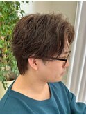 シャドウパーマルーズパーマ波巻きスパイラルパーマ眉毛