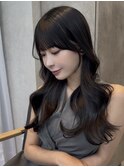 韓国レイヤーカットダブルカラー前髪カット髪質改善銀座
