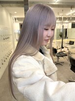 サンクプロジェクト(cinq PROJECT)&nbsp;明るめホワイトミルクティーベージュ韓国ミディアムレイヤー原宿