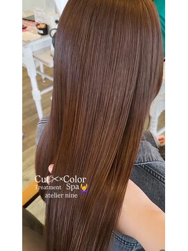 ヘアアトリエ ナイン(hair atelier nine) ヘッドスパ/チェリーレッド/ハイレイヤーウルフ/髪質改善/福島市