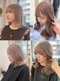 シアエミュー 新越谷店(SHEER emu)&nbsp;ブリーチ1、2回で作る中明度ミルクティー・ベージュ系が得意です