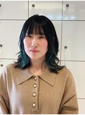 ミディアムレイヤー×インナーカラー