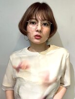 ヴヴ(Bub)&nbsp;ベージュカラー ショートボブ 内巻きワンカール レイヤー