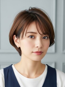 フープ 川越(hoop) 時短ショートボブ川越/ハイライト/白髪ぼかし/白髪染め