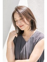 アッシュ 学芸大学店(Ash)&nbsp;ミディアムボブ/大人女性/シアーベージュ/髪質改善/白髪ぼかし