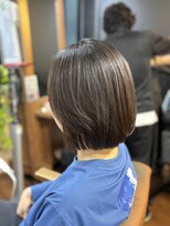 スリル ヘア アンド ネイル デザイン 恵比寿店(sulir hair and nail design) 自然に仕上がる縮毛矯正コンパクトボブ