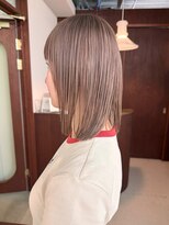 テトヘアー(teto hair)&nbsp;グレージュ ミルクティーベージュ レイヤーカット ミディアム