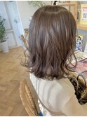 外ハネ×ショコラベージュ