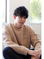 ソイクフ(SOY KUFU)&nbsp;大人20代30代40代◎ MEN'S HAIRアッシュブラックマッシュパーマ