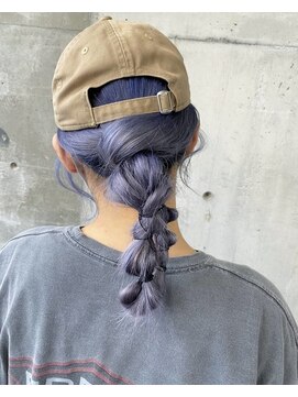 ガルボ ヘアー(garbo hair) #ハイトーン #ガルボ #@garbohair_rina #バイオレット #青紫