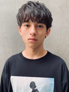 リット×ベリエ(Lit.×belier) ニュアンスパーマ/メンズマッシュ/スパイラルパーマ/薩摩川内