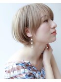 『ハイトーンまるみショートボブ』Ash下北沢店