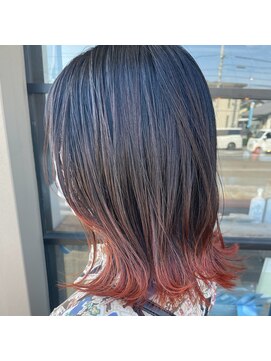 ミル 今治(1003 mille IMABALI) 韓国風エンドカラーの外ハネミディ