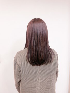 トップヘアー 玉島店(TOP HAIR) 《TOPHAIR 玉島店/ ぱん》ピンクブラウン×ミディアム