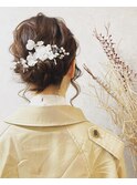結婚式参列　アップヘア