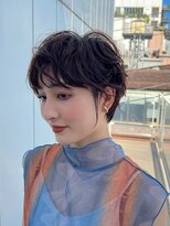 ロンド パルティール 大宮(Lond partir)&nbsp;斜めバンググレージュカラーシルキーべジュマッシュパーマ