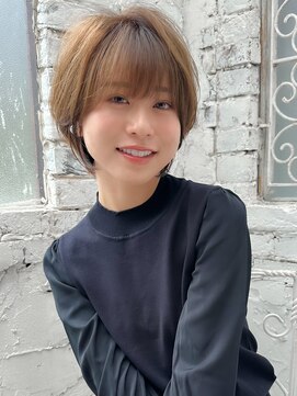 ロンド エスポワール 錦糸町(Lond espoir) 前髪ピンクベージュマチルダボブ【錦糸町/ショート】