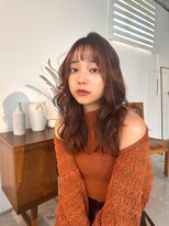 ラフィス ヘアー リノ 三宮店(La fith hair lino) 【La fith】マロンベージュ×ラフウェーブ