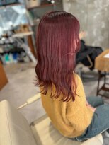 エッセ 大阪梅田茶屋町店(esse)&nbsp;【ブリーチなしダブルカラー】でピンクオレンジ