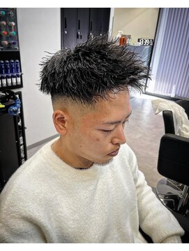 メンズ ラピス 横浜店(Men’sLapis) 【時短セット】ツイストパーマ×ジェットモヒカン