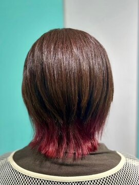 マティーナ ヘアー 池袋(Matina hair) 【ショートウルフ×インナーピンク】20代30代40代50代