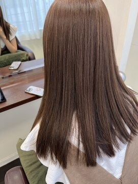 インセンス 用賀店(insence) ラベンダーカラー/ストレート/ベージュ