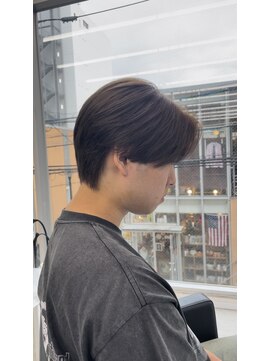 スキルアイマ(SKILL ima) ブリーチ縮毛矯正センターパート