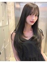 リリー(Lilley)&nbsp;【lilley 稲永麻衣】レイヤーカット+ダブルカラー+韓国ヘア