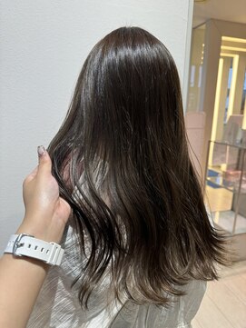 グレースバイハピネス(grace by happiness) 髪質改善 韓国レイヤー オリーブベージュ グレージュ ロング