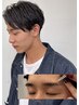 【メンズオススメ】カット＋眉wax＋眉ラミネーションパーマ(スパケア込)