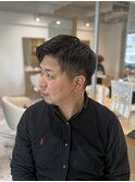 20代30代40代◎似合わせカット刈り上げ2ブロックブルーブラック