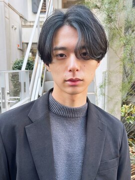 ミンクス 青山店(MINX) MINX川渕センターパート ニュアンスパーマ ダークアッシュ