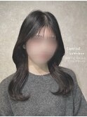 顔周りレイヤーカットで作るくびれヘア